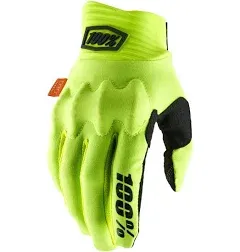 100% Cognito Gloves Yellow Black