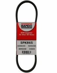 Bando 5PK865 Accessory Drive Belt + Cross Reference | FinditParts