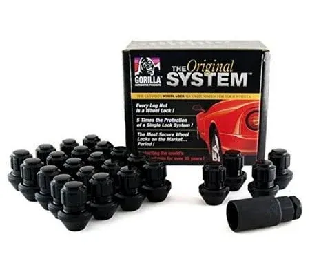 Gorilla Automotive 96644BDX Black Factory Style Wheel Lock System