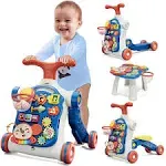 5 in 1 Baby Push Walker for Baby Boy, Activity Center Learning to Walk, Sit t...