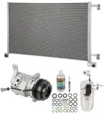 For Chevy Silverado Tahoe GMC V8 A/C Kit w/ AC Compressor Condenser &amp; Drier TCP