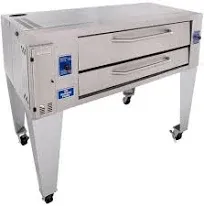 Bakers Pride Y-602 Double Deck 60" Gas Pizza Deck Oven