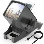 Rybozen 35mm Slide and Film Viewer, 3X Magnification LED Lighted Illuminated Viewing, USB Powered/Battery Operation(4AA Batteries Included), Size: One