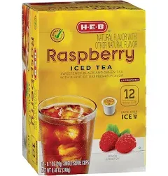 H-E-B Raspberry Iced Tea Single Serve Cups