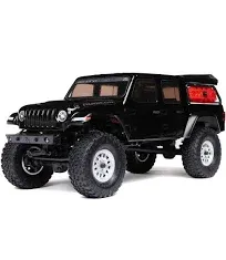 1/24 SCX24 Jeep JT Gladiator 4WD Rock Crawler Brushed RTR, Black