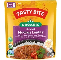 Tasty Bite Organic Madras Lentils Family