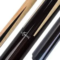 Meucci Pool Cues - Sneaky Pete Pool Cue, Black - Elegant Maple and Ebony-Colored ...