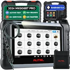 Autel MaxiCOM MK808BT Pro Scanner: 2024 Full Bidirectional Tool Level-Up of MK808S MX808S MK808Z MK808, Os 11, 4G+64G 2.4G&5G Wifi, Active Test, 28+