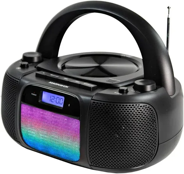 Magnavox MD6972 Portable Top Loading CD Boombox with Digital AM/FM Stereo Radio,