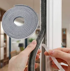 CIKKIIO 32.8 Ft Self Adhesive Seal Strip Weatherstrip for Windows and Doors House Soundproofing,Windproof,Dustproof,Stronger Stickiness,0.35 Wide X