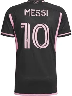 Men's Adidas Inter Miami CF 23/24 Messi Away Jersey Black