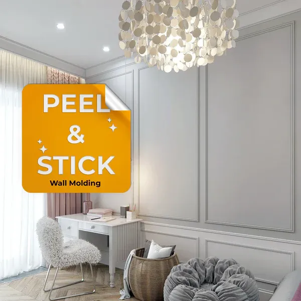 Birdeco Peel and Stick Pre-Cut Wall molding Kit