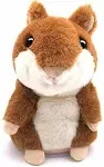 Homily Talking Hamster Repeats What You Say Plush Animal Toy Electronic Hamster Mouse for Boys Girls & Baby Gift