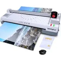 11x17 Thermal Laminator, 13-inch A3/A4 Laminating Machine,, and Paper Trimmer.