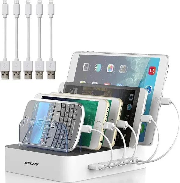 MSTJRY 5 Port Multi USB Charging Station