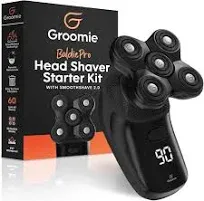 GROOMIE BaldiePro Head Shaver Starter Kit - Bald Care - Cordless Head Face