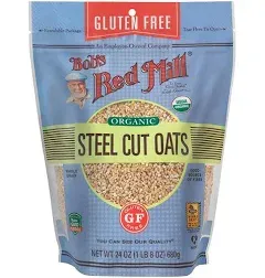 Organic Steel Cut Oats Gluten Free 24 Oz(Case Of 4) By Bobs Red Mill