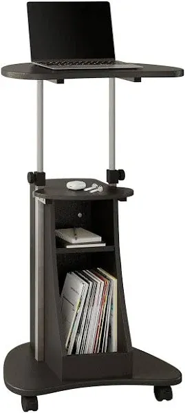 Techni Mobili Sit-to-Stand Rolling Adjustable Height Laptop Cart