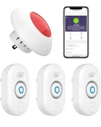 Airthereal Water Leak Detector 3-Pack with WiFi Gateway Water Alarm Sensor