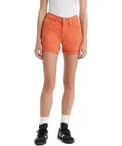 NWT LEVI&#x27;S MID LENGTH WOMEN&#x27;S SHORTS Color:  Burnt Sienna - Brown