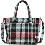 Vera Bradley Women&#039;s Cotton Multi-Strap Shoulder Satchel Purse Ribbons Plaid ...