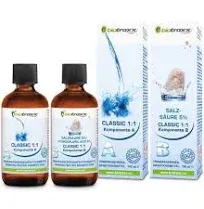 Biotraxx water treatment set 1:1, 2x 100ml including salt based (HCL) Activator