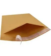 Amazon Basics - Kraft Bubble Self-Seal Mailer, 4" x 8" (Internal Size - 3.75" x 7"), 50-Pack, Brown