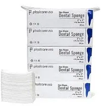 1000 4 Ply 2x2 Inch Non Woven Sponges Non Sterile Dental Gauze