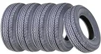 Free Country New Premium Trailer Tires ST 205/75R15 / 8PR Load Range D Radial Scuff