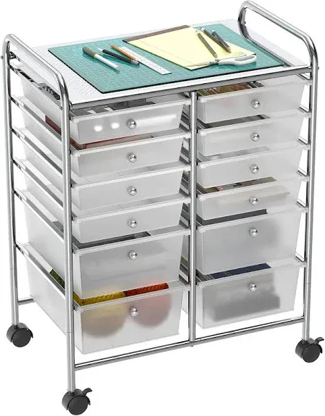 Simplehouseware 12-Drawer Rolling Storage Cart