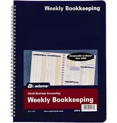 Adams Weekly Bookkeeping Book AFR70