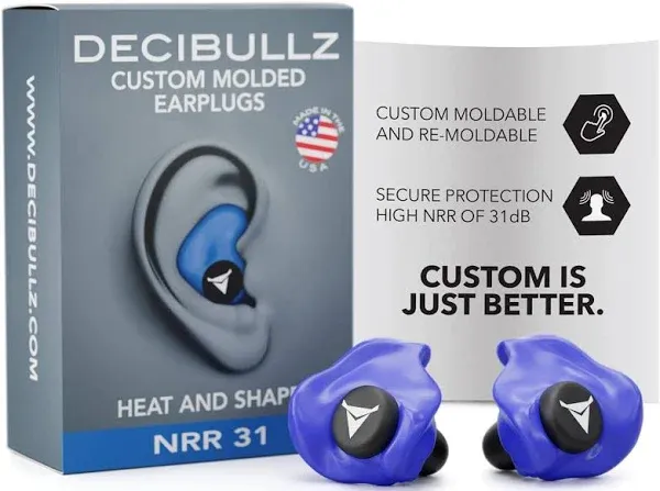 Decibullz Custom Molded Earplugs Nrr 31 Hot PINK