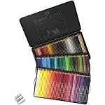 Faber-Castell Polychromos Artist Colored Pencils Set - Premium Quality Polychromos Colored Pencils 120 Tin Gift Set Includes Pencil Sharpener