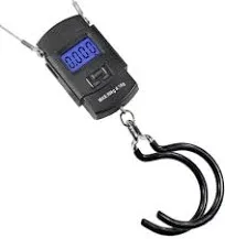 CyclingDeal Digital Bike Scale with Backlit LCD Display &amp; Double Hanging Hook