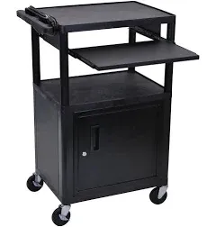 Luxor LP42CLE-B 42"H AV Cart