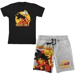 Dragon Ball Z Anime Heroes Graphic Tee and Shorts Set