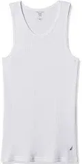 Nautica Men's 4 Pack Ribbed Cotton Tank