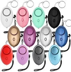 Safe Sound Personal Alarm, 12 Packs 140DB Personal Security Alarm Keychain wi...