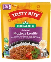 Tasty Bite Organic Madras Lentils Family