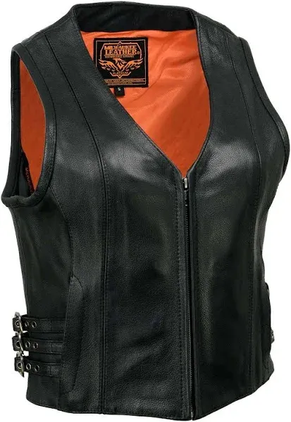 Milwaukee Leather Women's Naked Leather Motorcycle Rider Vest