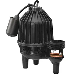 Wayne Thermoplastic Sewage Pump 1/2 HP  120-Volts Cast Iron Seal Cosmetic Damage