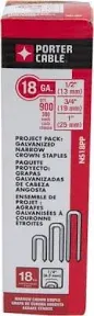 Porter-Cable NS18PP 18 Gauge Narrow Crown Staple Project Pack