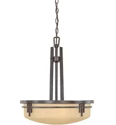 Designers Fountain 82131-WM Mission Ridge Pendant Warm Mahogany