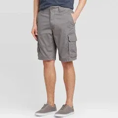 Goodfellow &amp; Co Men&#039;s 11&#034; Inseam Color Gray Cargo Shorts Size 42 Pockets NWT