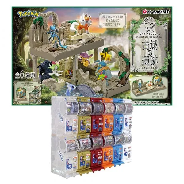 Re-Ment Pokemon Diorama Collection -Old Castle Ruins- 6Pcs Complete Box