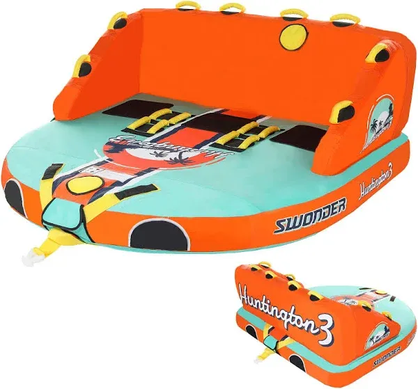 3 Person Towable Tubes for Boating, Water Tubes for Boats to Pull