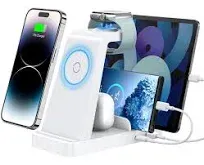 GAUOLN Wireless Charger for iPhone 5 in 1 Charging Station for Multiple Devices Apple