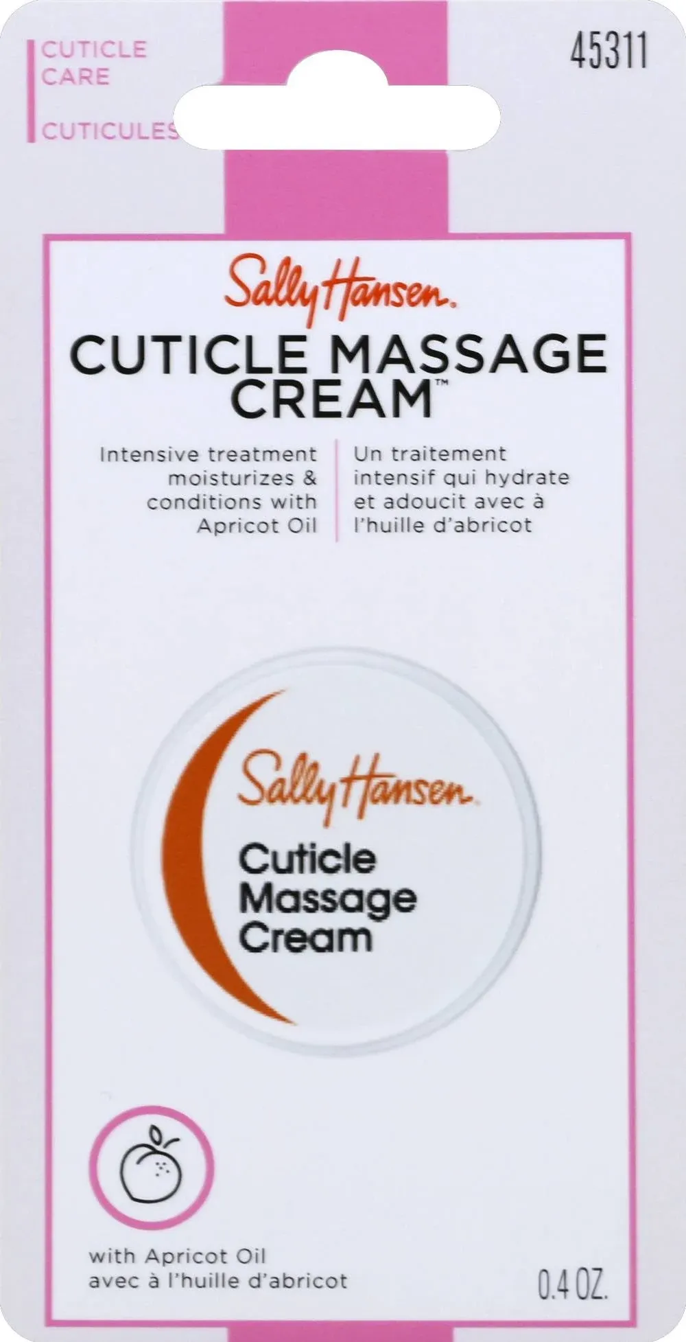 Sally Hansen Massage Cream, Cuticle - 0.4 oz