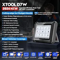 XTOOL USED D7W All Systems Diagnostic K*ey Programming Scanner CANFD 36+ Reset