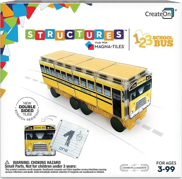 Magna-Tiles 123 School Bus